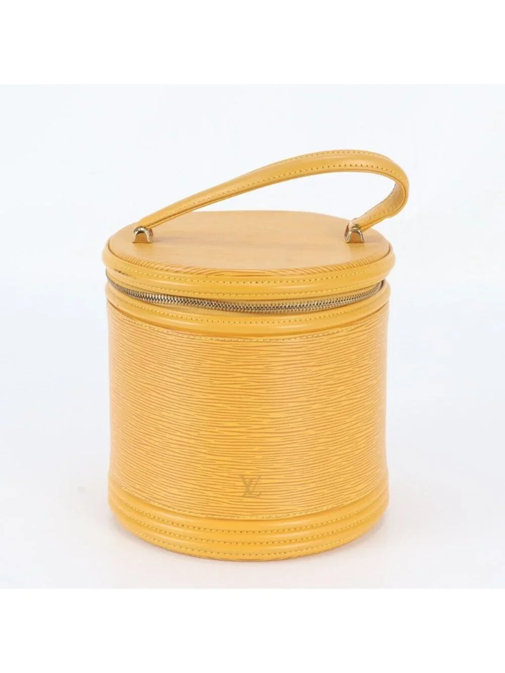 Louis Vuitton Epi Cannes Tassili Yellow Vanity Leather Handbag